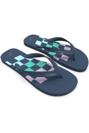 Teenslippers 120 wavy heren blauw
